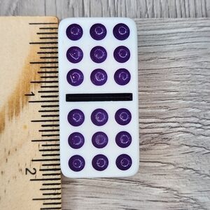 9:9 Double 9 Replacement Dominoes Large Dot Shiny Color 2 X 1 X 5/8th